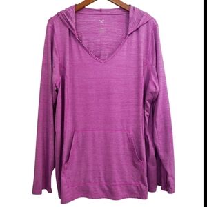 Livi Active Athletic Athleisure Long Sleeve Hooded Pullover